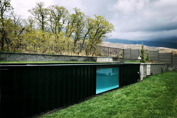 Order a shipping container swimming pool.