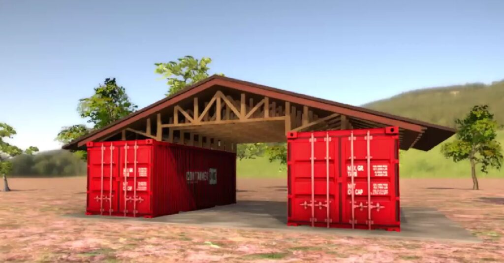 Shipping Container Garage Storage