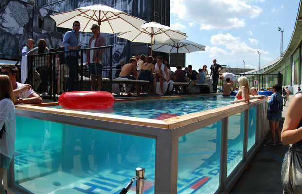 Order a shipping container swimming pool.