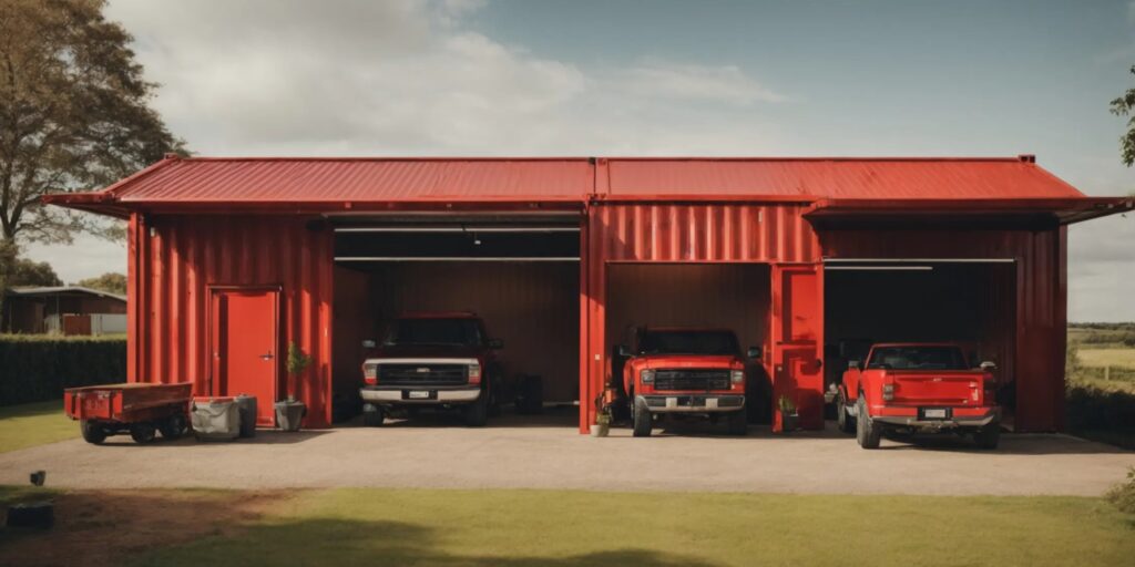 Shipping Container Garage Storage