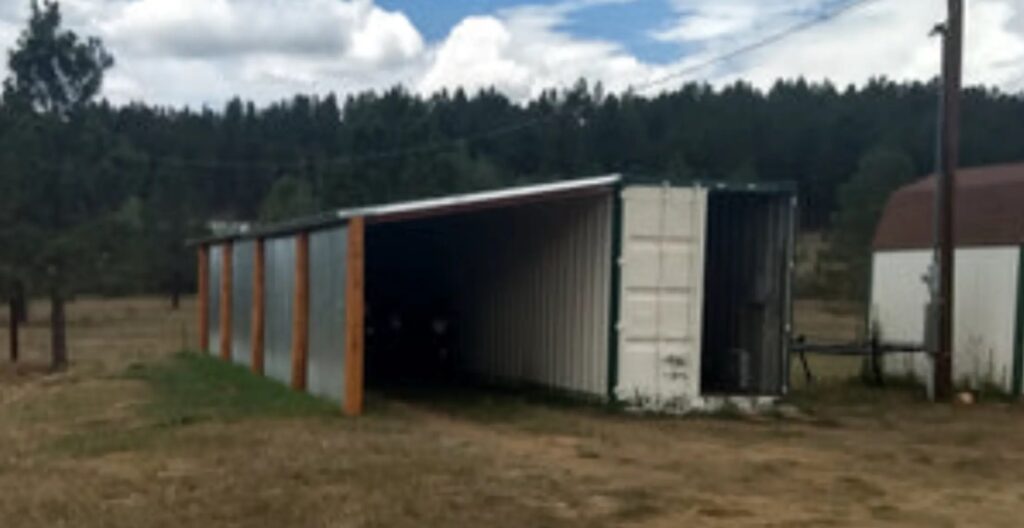 Shipping Container Garage Storage