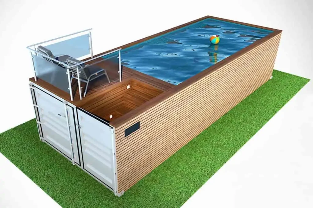 Order a shipping container swimming pool.